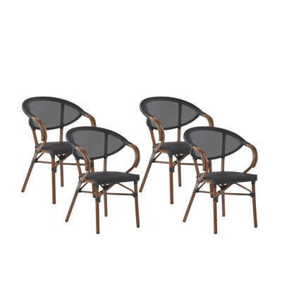 Genie Stacking Patio Dining Armchair with Cushion