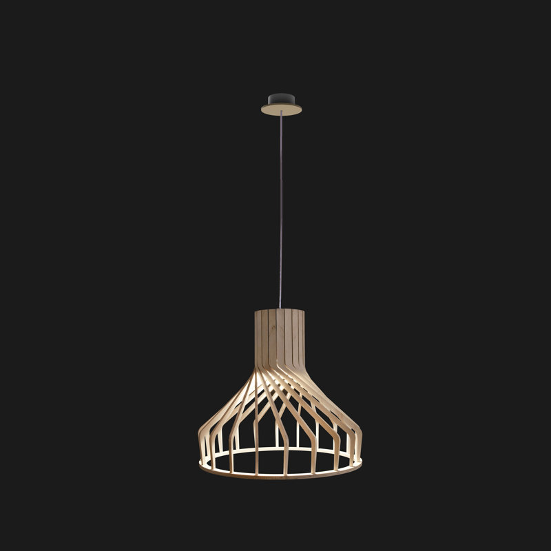 Etna 1 - Light Brown Single Pendant, Light Brown