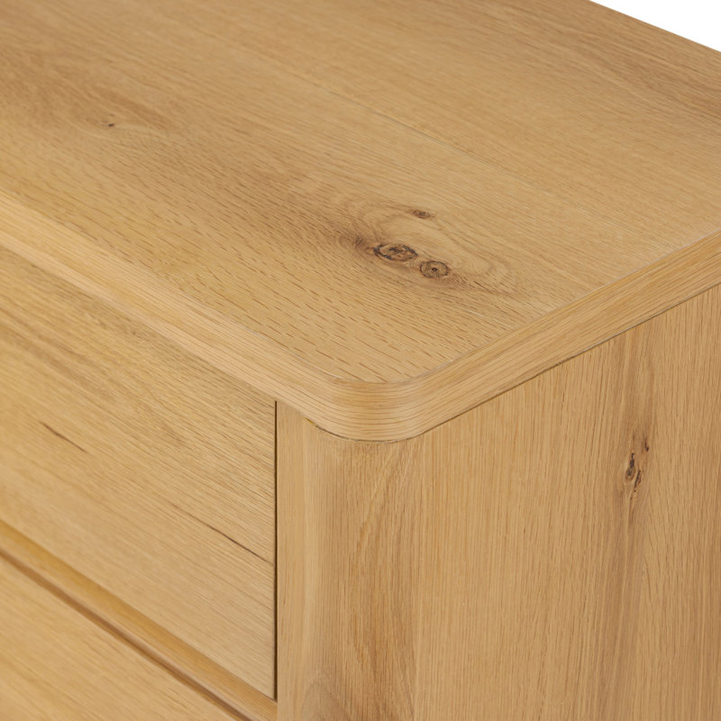 Novella 6 Drawer Dresser-Natural Oak Veneer Thick Random
