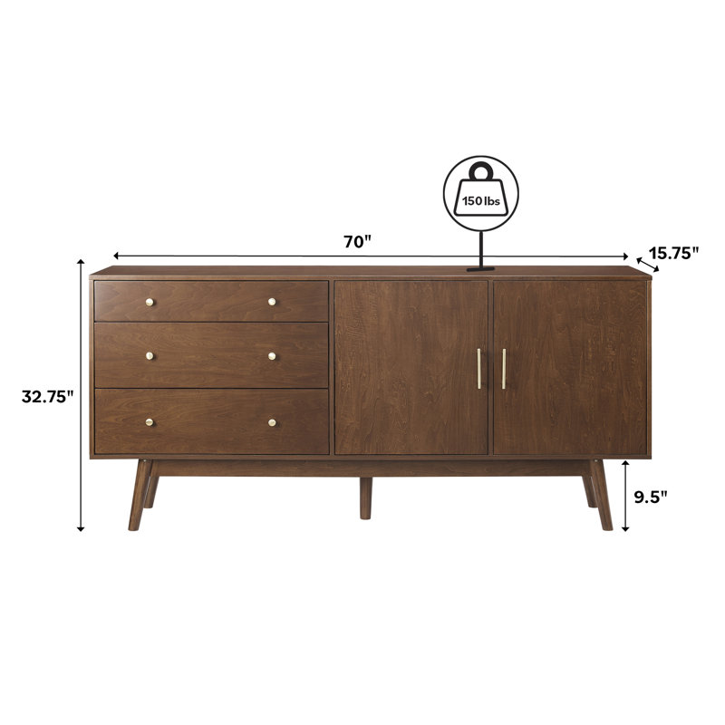 Cardarius 70" 2-Door TV Stand for TVs up to 80"
