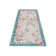 Machine Woven Beige/Teal Rug