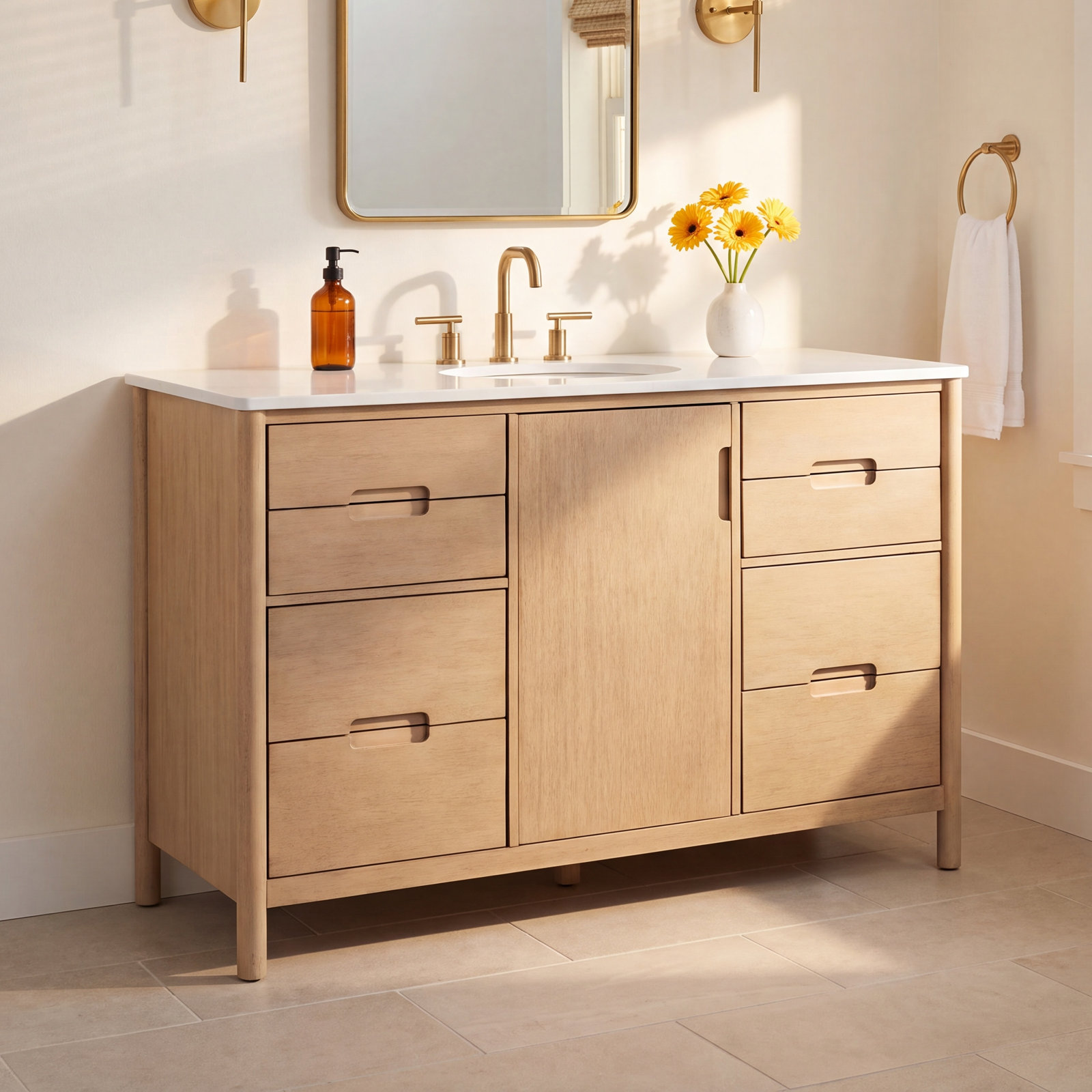 Single Bathroom Vanity, 48"