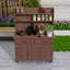 Îlot de cuisine extérieur avec huche, tiroirs et armoire-126940940