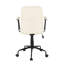 Chaise de bureau en similicuir crème-1815888548