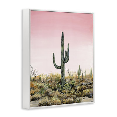 Estampe numérique Saguaro Glow Cactus, conception de Georgie Harrison