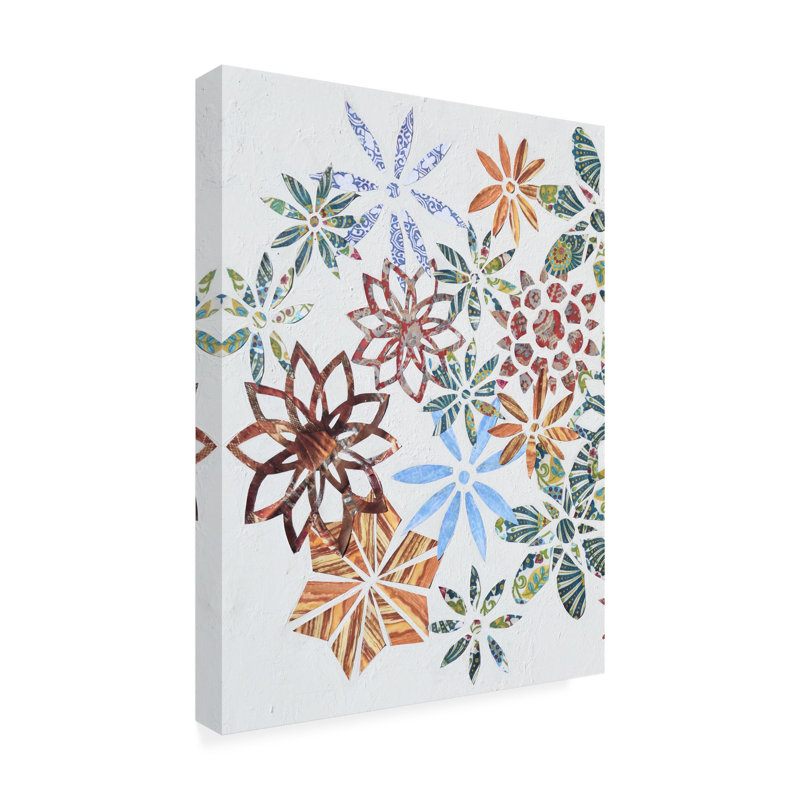 " Kaleidoscope Cut Outs I " by Natalie Avondet Painting Print, 19" H x 14" W x 2" D