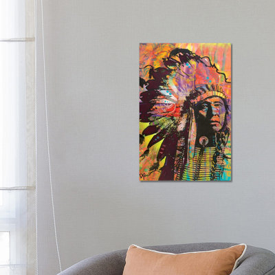 Native American III by Dean Russo - Wrapped Canvas Painting