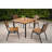 Lorell Premium All-Weather Wicker Outdoor Dining Side Chair with Cushion-48417823
