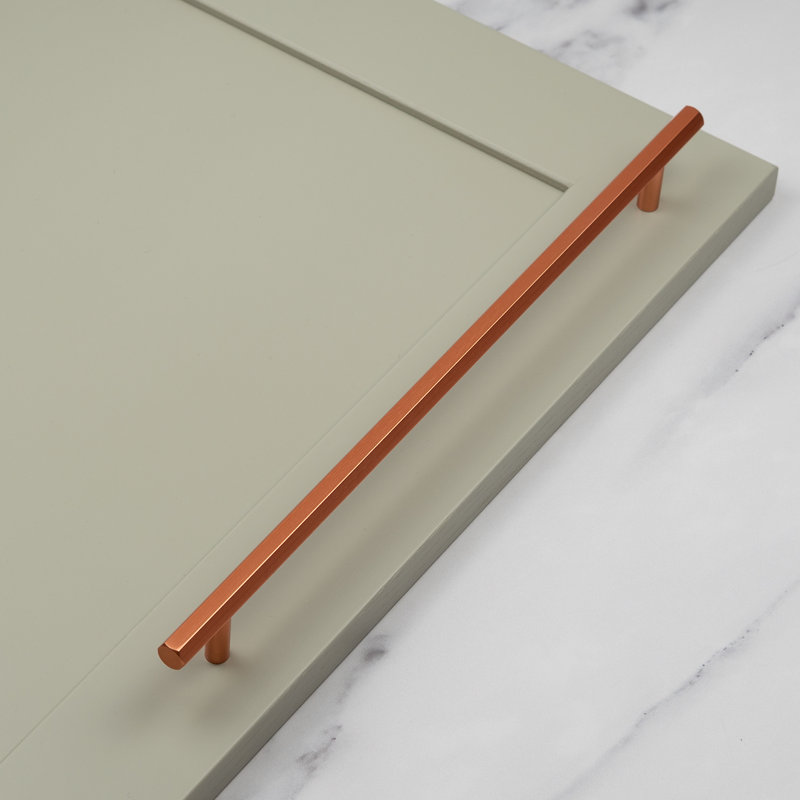 Hexagon Bar Handle, 320mm Handle, Rose Gold