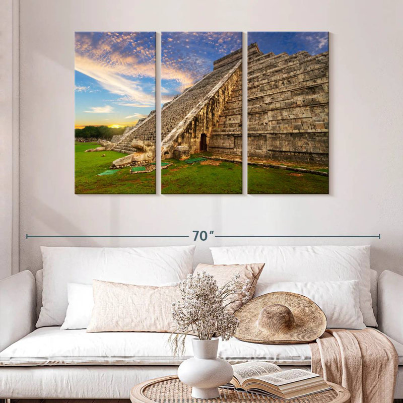 Adella Kukulcan Step Pyramid, 32" H x 50" W