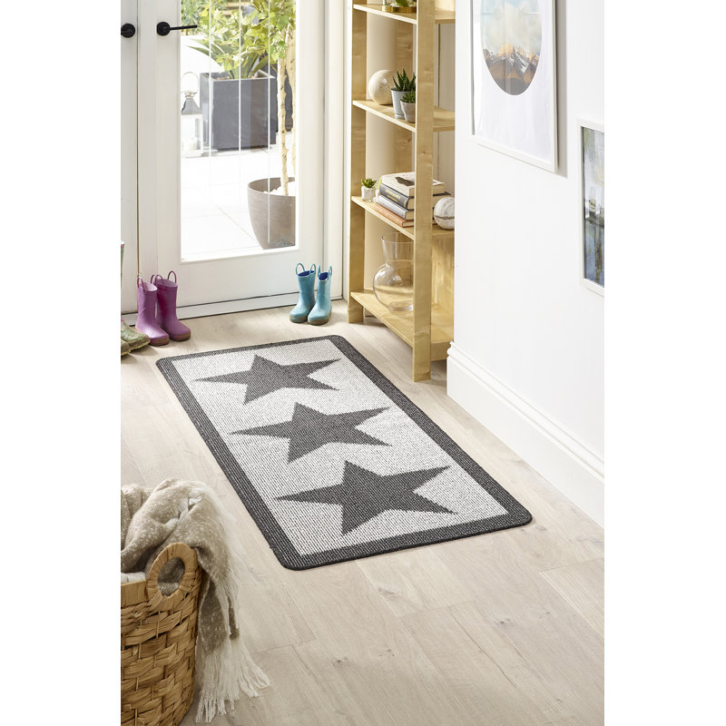 My Utility Star Kitchen Mat, Runner 67 x 150 cm, Grey