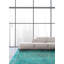 Tapis turquoise à transition de couleur 6 pi 5 po x 10 pi 3 po