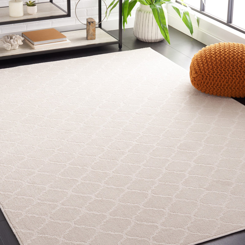 Motif et tapis uni 404 ivoire, Rectangle 5 pi 3 po x 7 pi 6 po