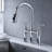 Bridge Kitchen Faucet With Pull-Down Sprayhead In Spot-117581069