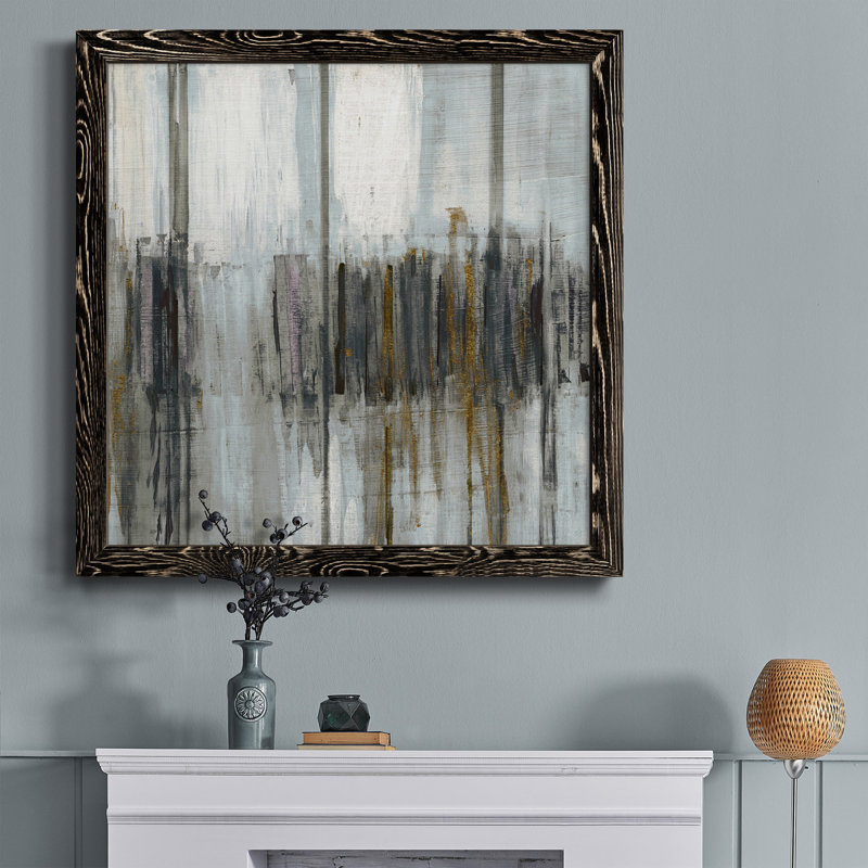 " Kiss ", Black Framed, 27.5" H x 27.5" W x 1.5" D