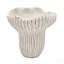 9.3X9x8.7" Sand And Cement Coral Planter With Textured Beige Finish