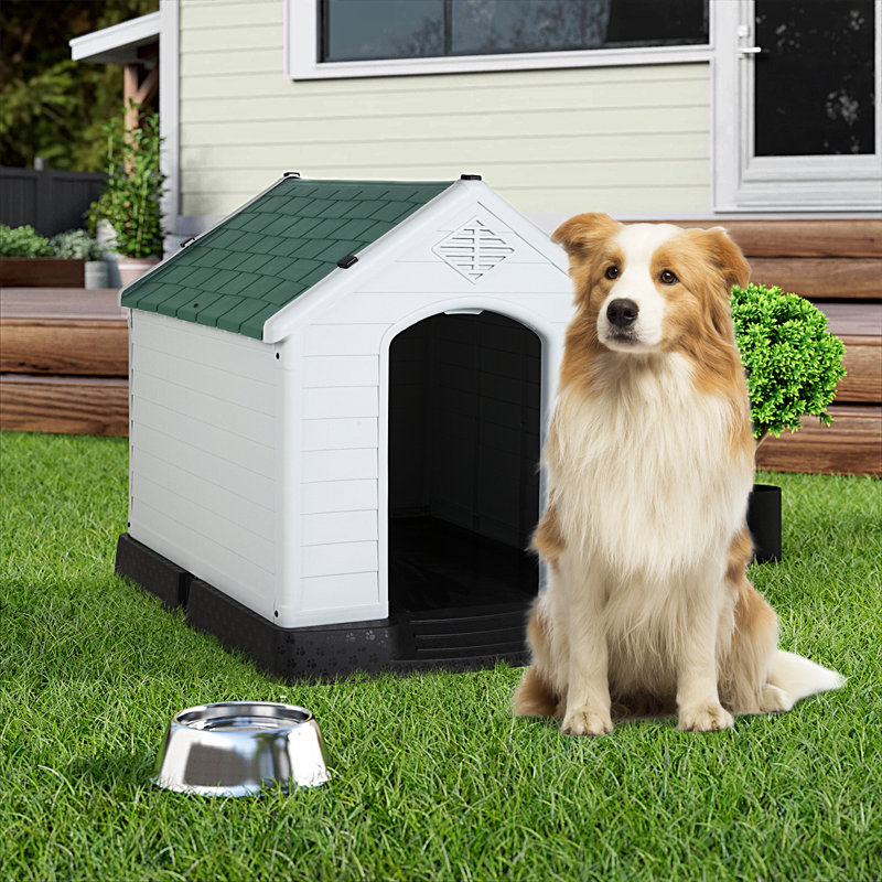 Niche pour chien Dashiyah, Vert, H 28 po x l 27 po x P 25 po