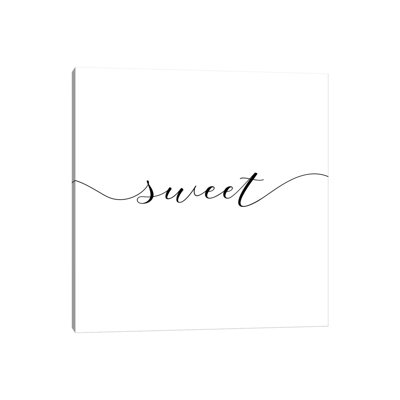 Sweet Dreams I - Square - Reproduction d'art textuel sur toile tendue