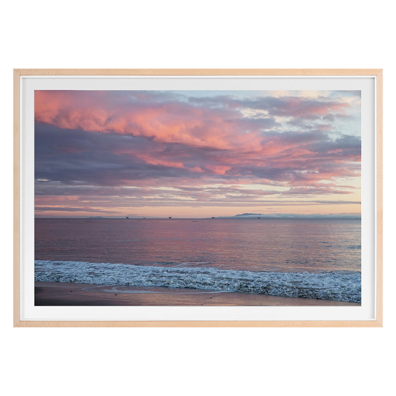 Butterfly Beach Print by Werder, Lillis, 18'' H x 25'' W, Maple Single Picture Framed