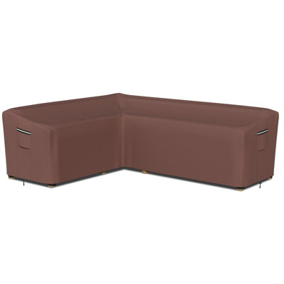 Patio Sectional Sofa Cover, Heavy-duty Waterproof Outdoor Right-Facing L-Shaped Furniture Cover, Easy to Use & Care by Latitude Run