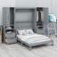Lit escamotable Murphy avec placard, tiroirs et tablettes-2038511173-2038511172