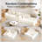 Compressed Chenille Chaise Skeletonless Sofa - No Assembly, High-Density Sponge, Space-Saving Design for Apartments & Living Rooms