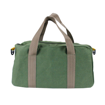 Petit sac à outils, sac à outils en toile à large embouchure, sacs à outils de grande capacité pour hommes, organisateur portable d'outils de rangement pour sac à main de rangement pour tournevis, clé, pince, clous, outils de réparation de pinces à main - 16 po