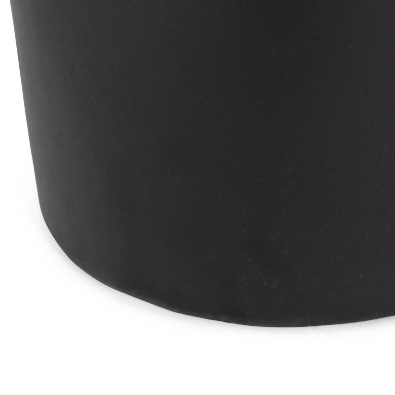 Table d'appoint Jaylin, Noir, H 18,5 po x l 15,5 po x P 15,5 po