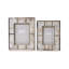 White Quartz Set Of 2 Photo Frames