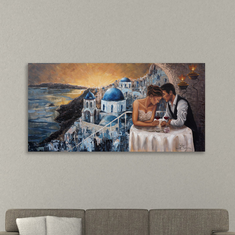 Heaven On Earth, Santorini - Wrapped Canvas Print, 30 cm H x 61 cm W