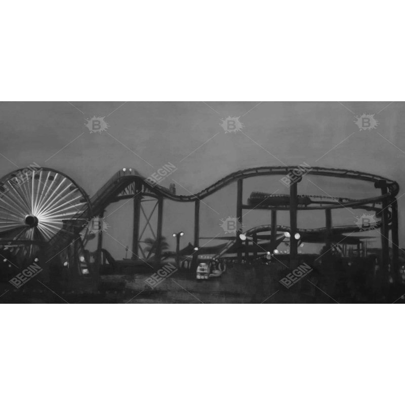 Amusement park - 15.75"x31.50" Desk mat