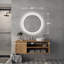 Miroir de salle de bain rond certifié UL avec antibrouillard à intensité variable, 3 couleurs-1533878802