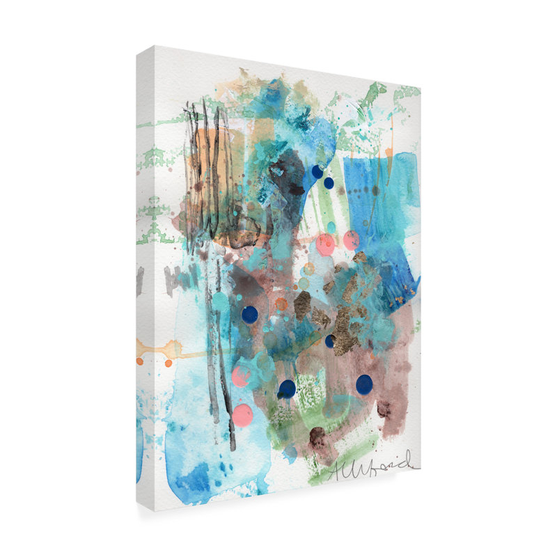 Art mural sur toile tendue - «Glory Abstracts V» par Allison Ford pour décoration de salon, de chambre à coucher ou de bureau - 24 x 32