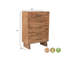 Commode 5 tiroirs en bois massif-129485407
