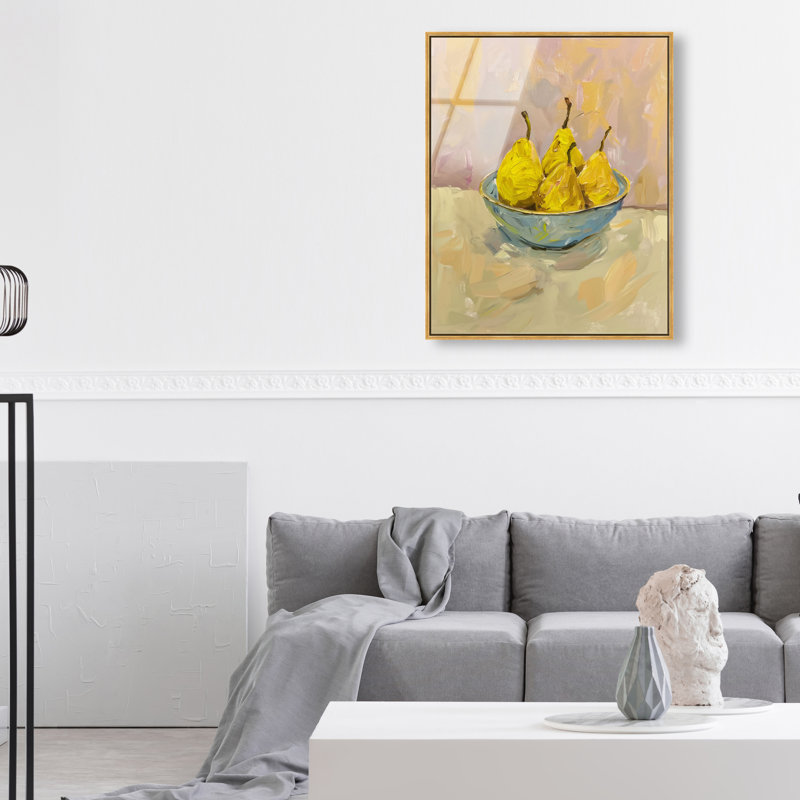 Guava Sunshine Bounty High-Gloss Frameless Acrylic Glass Wall Art Food & Beverages Print by Oliver Gal, Ready to Hang, 16 x 20