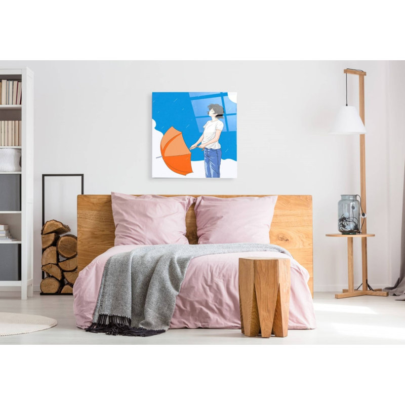 «After the Rain» par Sai Tamiya, art mural en verre acrylique, H 36 po x l 36 po