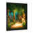 Impression noire sur toile encadrée sélectionné
