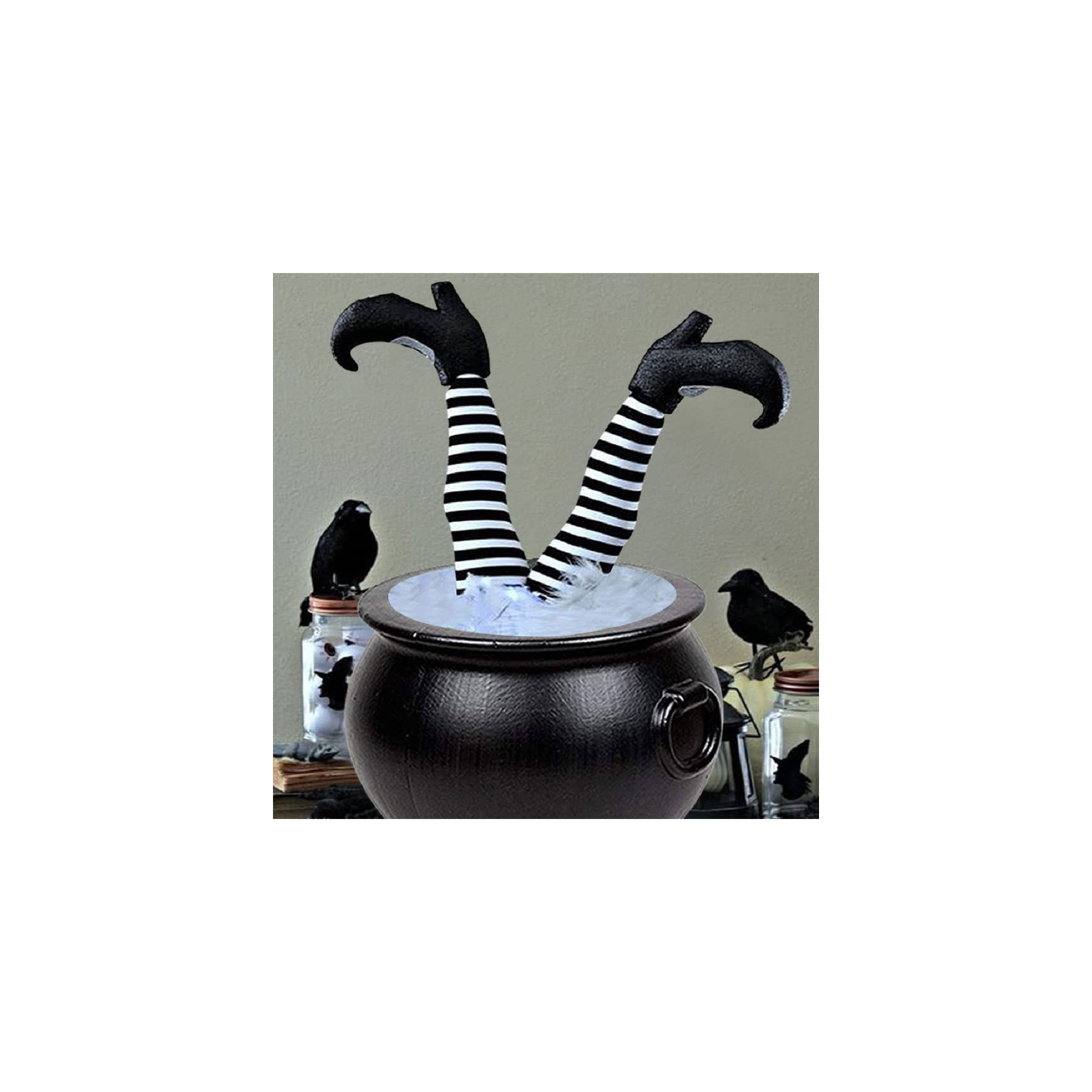 PMU Halloween Cauldron Plastic Bucket, Halloween Party Favors & Supplies Pkg/1, 18" W x 18" D