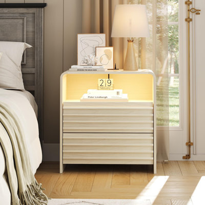 Modern Nightstand With Charging Station