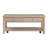Classic Natural Finish Wooden Cocktail Table With Two Drawers And Open Shelf,Stylish Centre Table For Living Room Storage And Display
