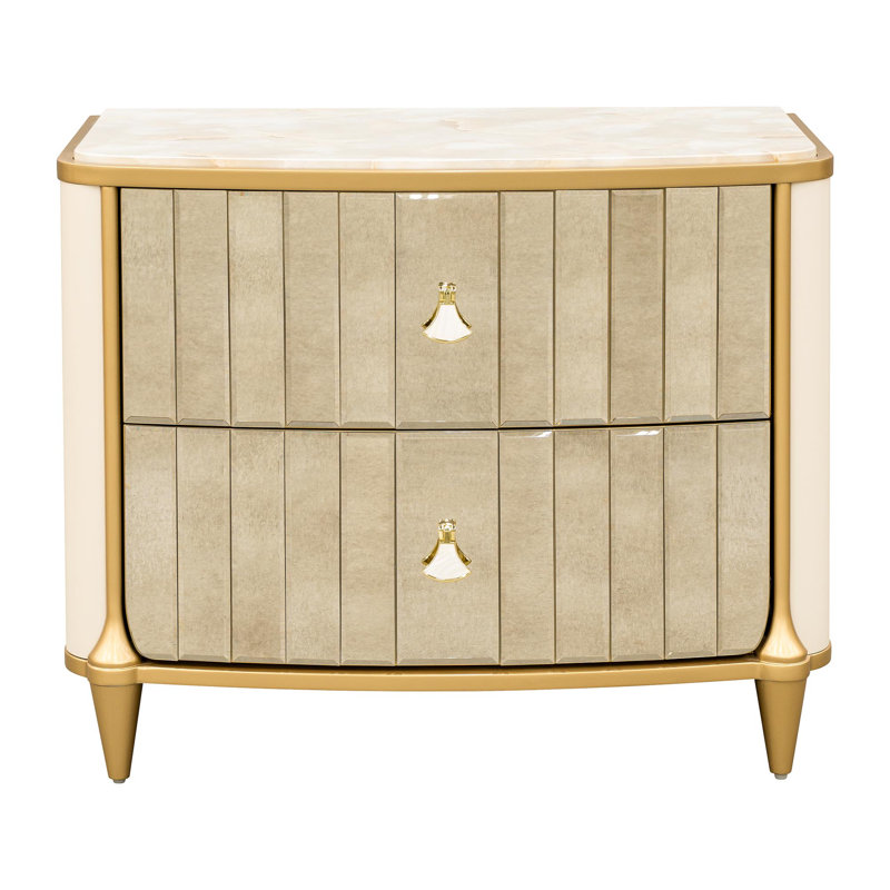Scotts Square Nightstand - Light Champagne