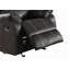 Fauteuil inclinable en cuir synthétique noir Zuriel