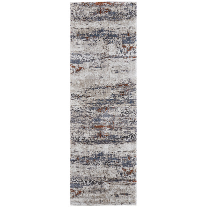 Tapis rectangulaire Rivah, Tapis de couloir 2 pi 6 po x 8 pi
