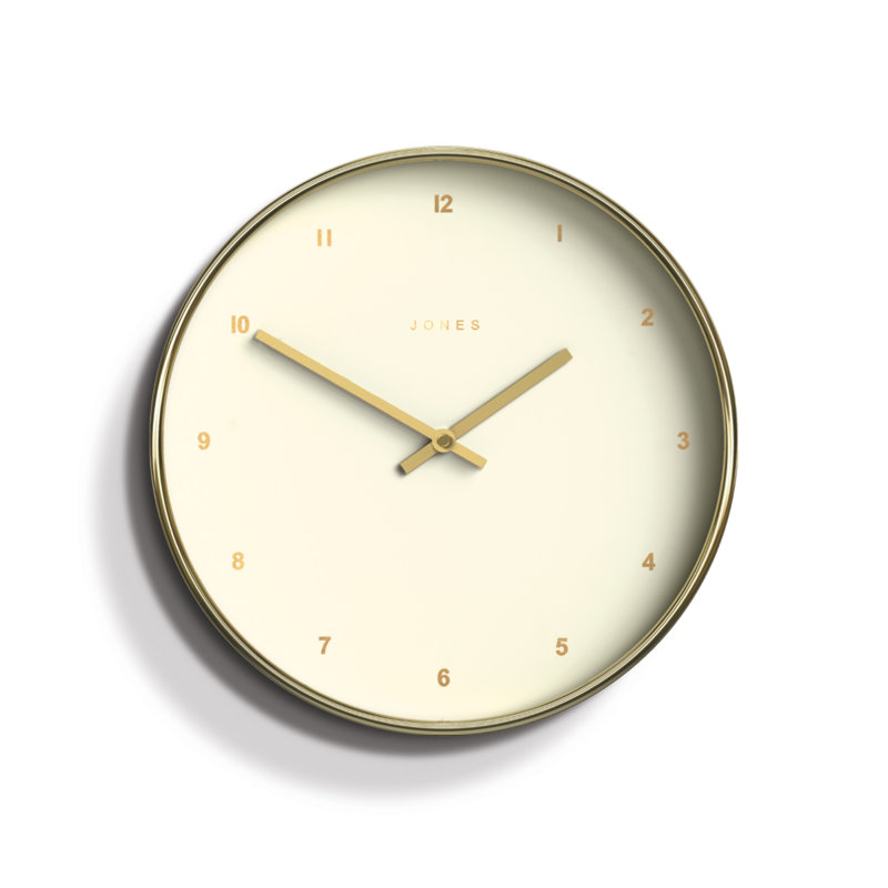 Studio Acrylic Wall Clock, Gold