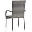 Yurig Stacking Patio Dining Armchair with Cushion
