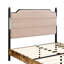 Bed Frame With Upholstered Headboard, Platform Bed With Touch Sensitive LED Lights, 2 Drawers-738791581