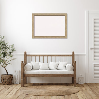 White Cork Board, Astor Champagne Frame - Bulletin Board, Organization Board, Pin Board