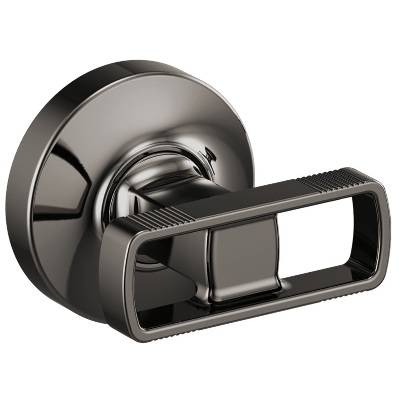 Kintsu® Two Handle Wall Mount Tub Filler, Knob, Brilliance Black Onyx