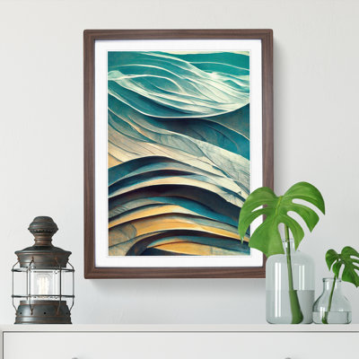 Abstract Art Ocean Wave No.1 - Framed Print