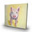 Solitary pig - 32"x32" art on canvas